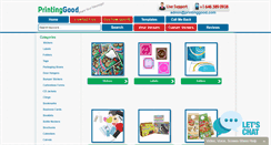 Desktop Screenshot of printinggood.com